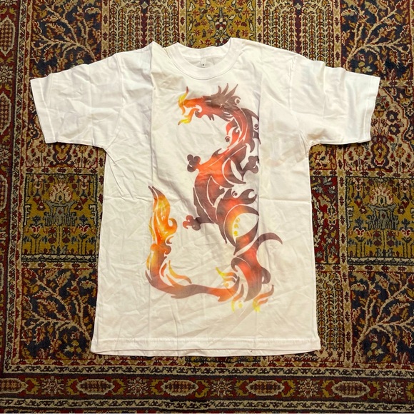 🌈⌗𝕡𝕠𝕡𝕤𝕥𝕨𝕠𝕣𝕝𝕕 𝕤𝕙𝕠𝕡 Other - 🌈 Cool fire dragon shirt